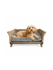 UNUS Hundebett Hundekorb aus Weide in Grau