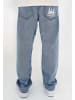 DADA Loose Jeans mit Logodruck Minimal Baggy Pants in Hellblau