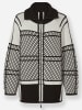 Heine Strickjacke in schwarz-ecru-gemustert