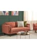 Beliani 3-Sitzer Sofa NURMO in Braun/Dunkler Holzfarbton - (W) 177 x (H) 78 x (L) 74 cm