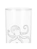 Mr. & Mrs. Panda Wasserglas Tintenfisch ohne Spruch in Transparent