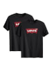 Levi´s T-Shirt 2er Pack in Schwarz