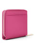 Lazarotti Bologna Leather Medium Zip-Around Geldbörse Leder 10 cm in hot pink