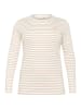 KAFFE curve Langarm-Shirt KClia Regular fit in Chalk/Beige, Peach Heart
