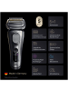 Braun Elektrischer Rasierer für Männer "Series 9 9677cce" in Silver