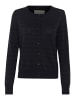 PART TWO Strickjacke EllahPW Relaxed fit in Dark Navy/Black Lurex Stripe
