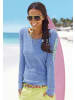 Venice Beach Langarmshirt in blau-meliert