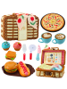 Wisam® Picknickkorb-Set, geflochtenes Essgeschirr, 33-teilig.