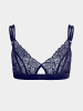 Erlich Textil  Erlich Textil Spitzen Bustier FLUID LACE CUT-OUT BRALETTE in mitternachtblau