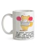 Mr. & Mrs. Panda Kaffeebecher Fuchs Cheerleader mit Spruch in Weiß