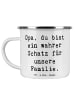Mr. & Mrs. Panda Becher Spruch Opa Schatz mit Spruch in Weiß