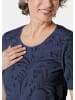GOLDNER T-Shirt mit Ausbrenneroptik in marine