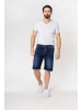 Nina Carter Shorts Denim Regular Fit Bleached Jeansshorts in Dunkelblau