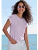 Vivance Kurzarmshirt in flieder