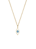 Elli Halskette 925 Sterling Silber Evil Eye in Gold