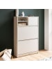 FineBuy Schuhschrank in Weiß / MDF / 71x24x110