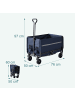 relaxdays Bollerwagen in Blau - (B)50 x (H)97 x (T)76 cm