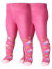 Playshoes Strumpfhose Sterne Doppelpack in Pink