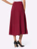 creation L Lyocell-Viskose-Strickrock in dunkelrot