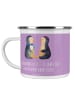 Mr. & Mrs. Panda Camping Emaille Tasse 35. Hochzeitstag Leinwand... in Lavendeltraum