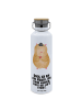 Mr. & Mrs. Panda Trinkflasche Hamster Hut mit Spruch in Weiß