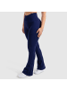 SMILODOX Schlaghose Leggings Aylin Scrunch in Dunkelblau