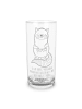 Mr. & Mrs. Panda Glas Roter Panda mit Spruch in Transparent