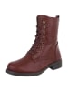 Ital-Design Stiefelette in Weinrot