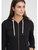 Oxmo Kapuzensweatjacke OXVicky Straight Sweat Zip-Hoodie in Schwarz