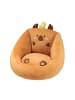 Wisam® Plüschsessel für Kinder Capybara mit Ente Braun 50x45cm