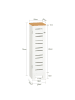 SoBuy Toilettenkabinett in Reinweiß - (W) 18 x (H) 75 x (L) 20 cm