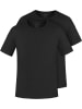 normani 2er Set Herren T-Shirts aus Bio-Baumwolle Nyons in Schwarz