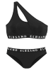 ELBSAND Bustier-Bikini in schwarz