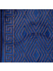 Zellerfeld 3 Teiliges Badematten-Set mit Muster aus Polyester Rutschfest in Blau
