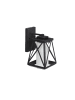 relaxdays Außenlampe in Schwarz/ Weiß - (B)17,5 x (H)32 x (T)22 cm