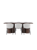 ebuy24 Essgruppe Olivia (7-teilig) Mocca 100 x 210 cm