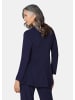 GOLDNER Kurzgröße:  Jersey-Longjacke Leichte Shirtjacke lila mit Stretch in marine