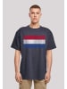 F4NT4STIC T-Shirt Netherlands NIederlande Holland Flagge distressed in marineblau
