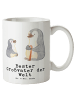 Mr. & Mrs. Panda Pott Pinguin Bester Großvater der Welt mit Spruch in Weiß