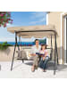COSTWAY Hollywoodschaukel 3-Sitzer in Beige
