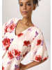 Aniston CASUAL Schlupfbluse in rosa-wollweiß-rot-dunkelrot-lila-flieder