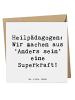 Mr. & Mrs. Panda Deluxe Karte Spruch Heilpädagogin Superkraft mi... in Weiß