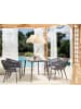 Beliani 5-tlg Gartentisch Set MILETO in Grau