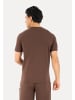 SMILODOX T-Shirt Delian in Braun