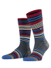 Burlington Socken Stripe in Marine