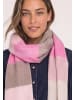 Street One Langer Madras Schal mit Fransen in vintage blush