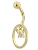 Adeliás Damen Piercing aus Edelstahl in gold