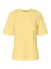 Pieces T-Shirt in Pale Banana
