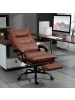 Vinsetto Massage-Bürostuhl-66L x 74B x 114-121,5H cm-Braun