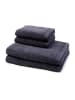 2 X Handtuch 2 X Duschtuch im Set Superwuschel in Dark grey